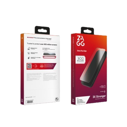 ZAGG Glass Plus Edge - Clear Tempered Glass for iPhone 16e/14/13/13 Pro