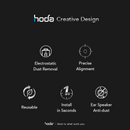 Hoda Anti-Reflection(Matte) Full Coverage Screen Protector (Dual Function) for iPhone 17 series with Dust-Free Helper Lite