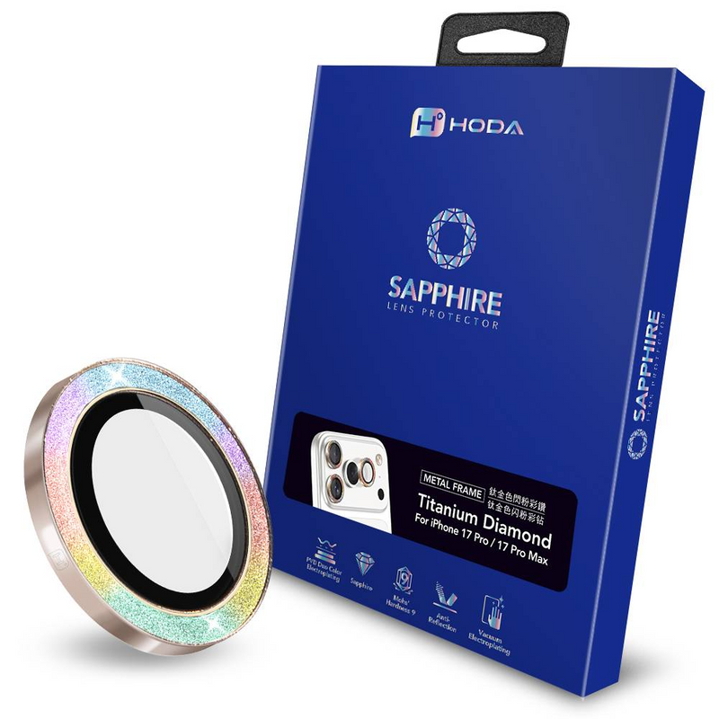 Hoda Sapphire Lens Protector With Helper for iPhone 17 Pro / 17 Pro Max (3 Lens)