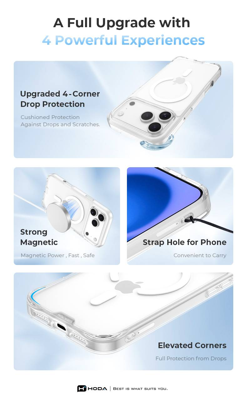 Hoda iPhone 17 Series Crystal Pro Case