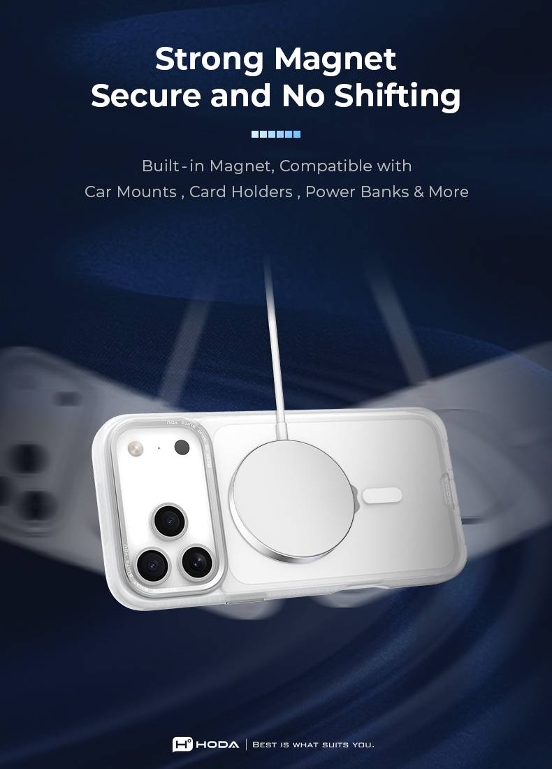 Hoda iPhone 17 Series Rough Magnet Case - (Matte)
