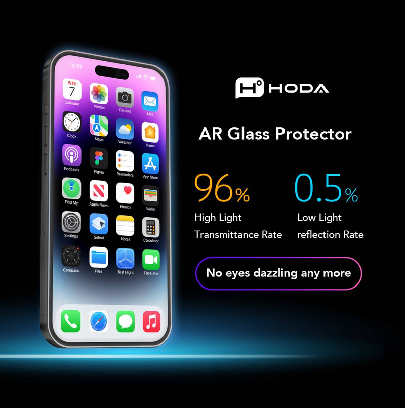 Hoda Matte Anti-Peeper (Privacy) with Anti-Reflection Full Coverage Screen Protector (Triple Function) for iPhone 17 series with Dust-Free Helper Lite