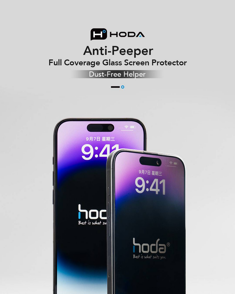 Hoda (Flagship) Anti-Reflection Full Coverage Screen Protector for iPhone 17 Series with Dust-Free Helper Lite