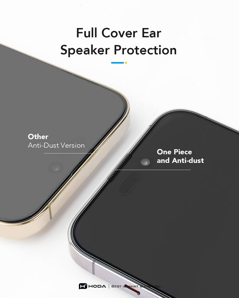 Hoda (Clear) Full Coverage Screen Protector for iPhone 17 Series with Dust-Free Helper Lite