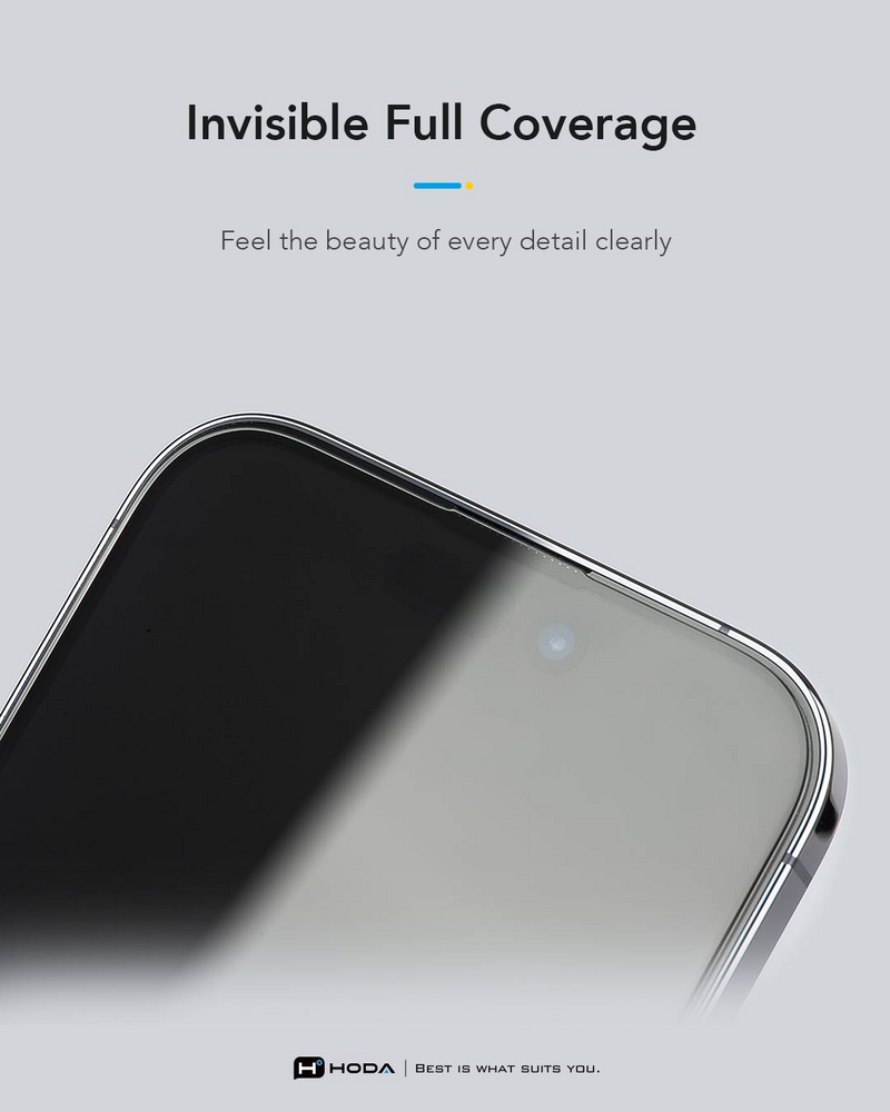 Hoda (Clear) Full Coverage Screen Protector for iPhone 17 Series with Dust-Free Helper Lite