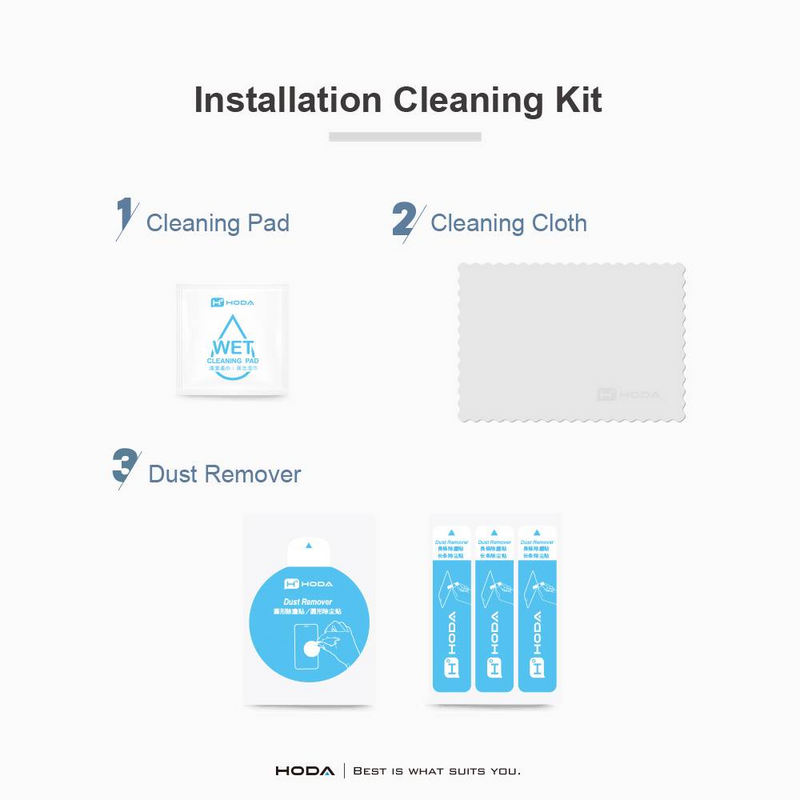 Hoda (Clear) Full Coverage Screen Protector for iPhone 17 Series with Dust-Free Helper Lite