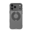 Hoda Rough Magnet with 360° foldable rotating ring-holder stand Case for iPhone 18 Series - control button function