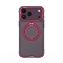Hoda Rough Magnet with 360° foldable rotating ring-holder stand Case for iPhone 18 Series - control button function