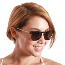 (Markdown) Rocket Eyewear MTO P3 Classic Sunglasses - Caviar Tortoise & Rosé with Brown Polarized Lenses (Tortoise and Crystal) - Raised Asian Fit