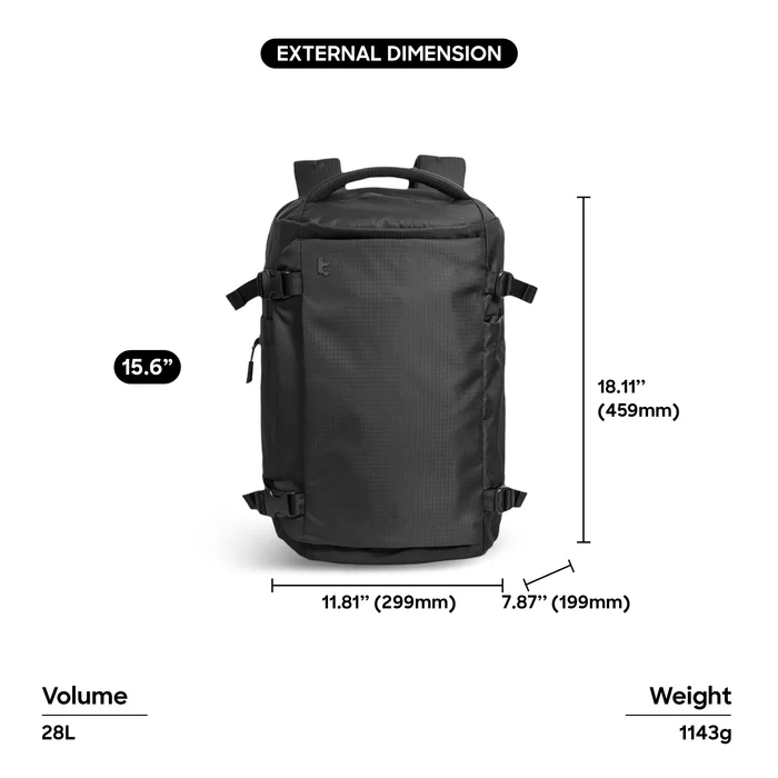 tomtoc Navigator-T66 Liteway Travel Laptop Backpack S - 28L – Oribags