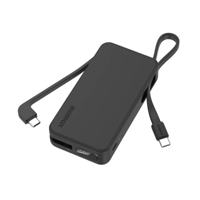 Momax 1-Power Vital+ | 10000mAh Battery Pack w/ Dual USB-C Cable