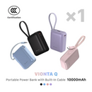 ADAM elements VIONTA Q Portable Power Bank with Built-In Cable
