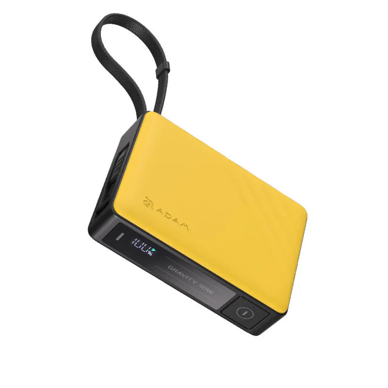 ADAM elements GRAVITY - 30W Fast Charging Power Bank with Built-In Cable