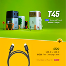 ADAM elements T45 45W Universal Travel Adapter Charger