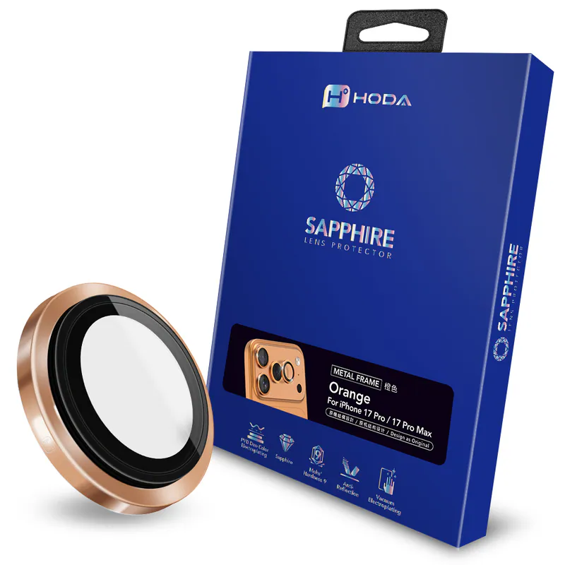 Hoda Sapphire Lens Protector With Helper for iPhone 17 Pro / 17 Pro Max (3 Lens)
