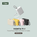 ADAM elements VIONTA T1 10,000mAh Travel Power Bank with Built-In Cable