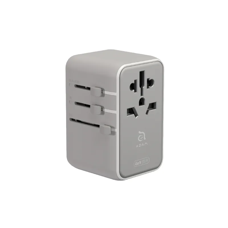 ADAM elements T35L | 35W Universal Travel Adapter w/ Built-In USB-C Cable