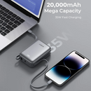 Aukey PB-Y92L 20K mAh 35W Swivel Mini L Power Bank with USB C and Lightning Cable - CCC Certification