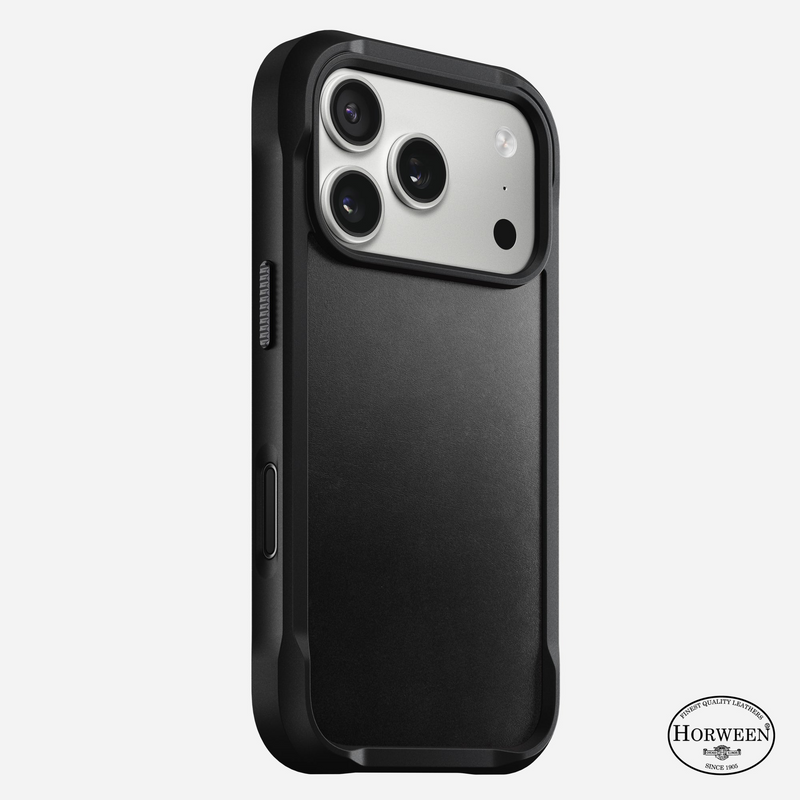 NOMAD Rugged Leather Phone Case compatible for i17 Series (Horween Leather and Magnetic)