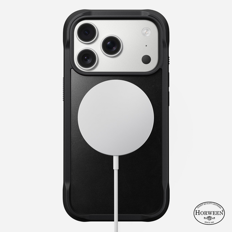 NOMAD Rugged Leather Phone Case compatible for i17 Series (Horween Leather and Magnetic)