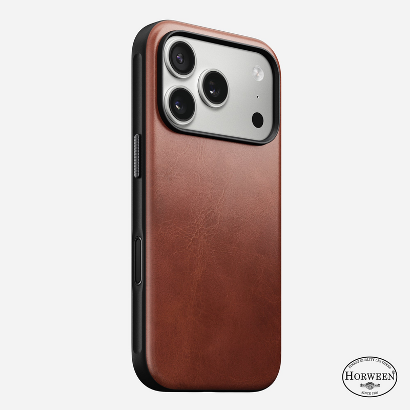 NOMAD Modern Leather Case Phone Case compatible for i17 series (Horween Leather & Magnetic)