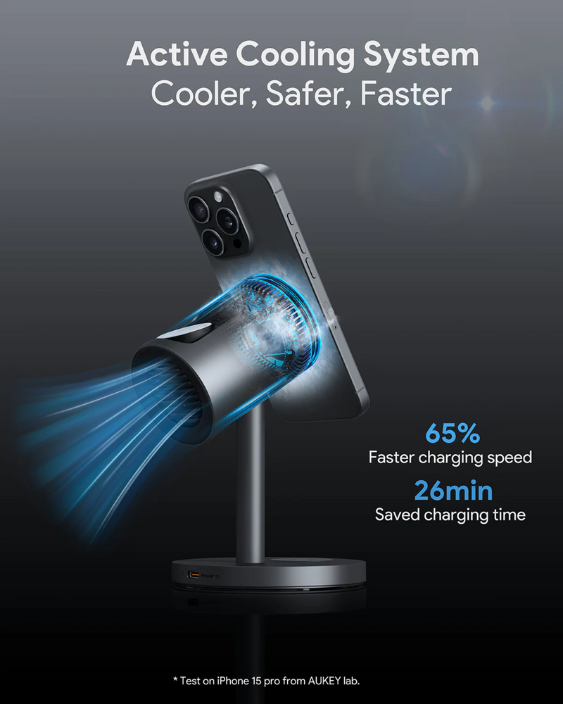 Aukey LC-MC311A MagFusion 3-in-1 Pro Qi2 Magnetic Fast Aukey LC-MC311A MagFusion 3-in-1 Pro Qi2 Magnetic Fast
