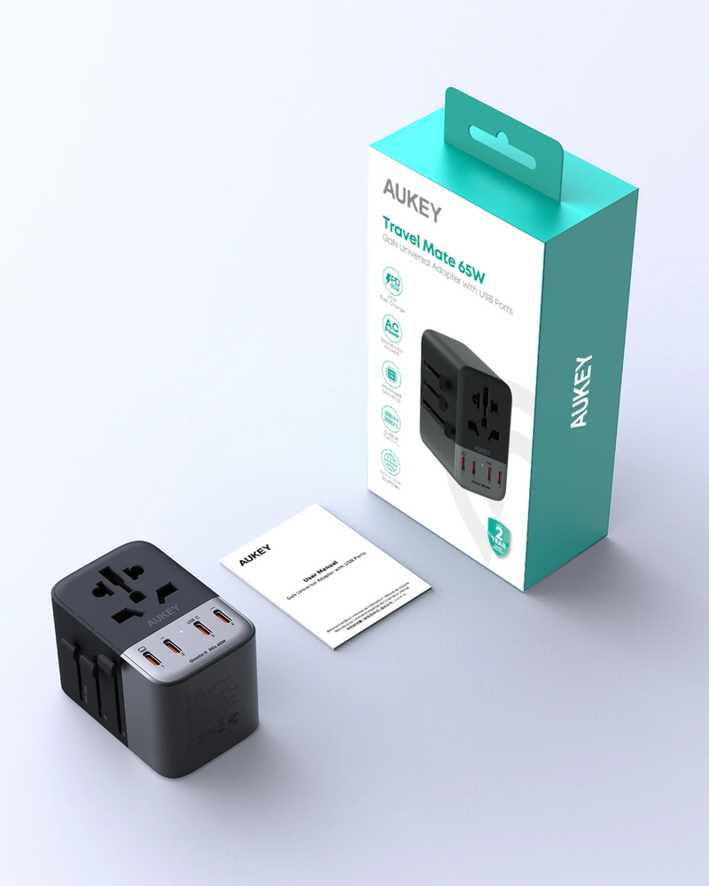 Aukey PA-TA08A 65W Travel Mate Universal Adapter