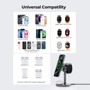 Aukey LC-MC311 MagFusion 3 in 1 Magnetic Fast Wireless Charging Station with Qi2 MFW Magsafe compatible