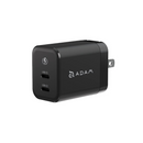 ADAM elements OMNIA X45C - GaN 45W Dual USC-C Port Compact Wall Charger (Black)