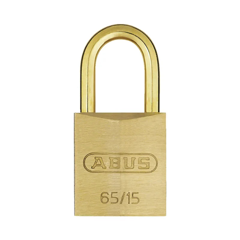 ABUS 65MB/15 Solid Brass Padlock with Brass Shackle Padlock come with 2 Keys