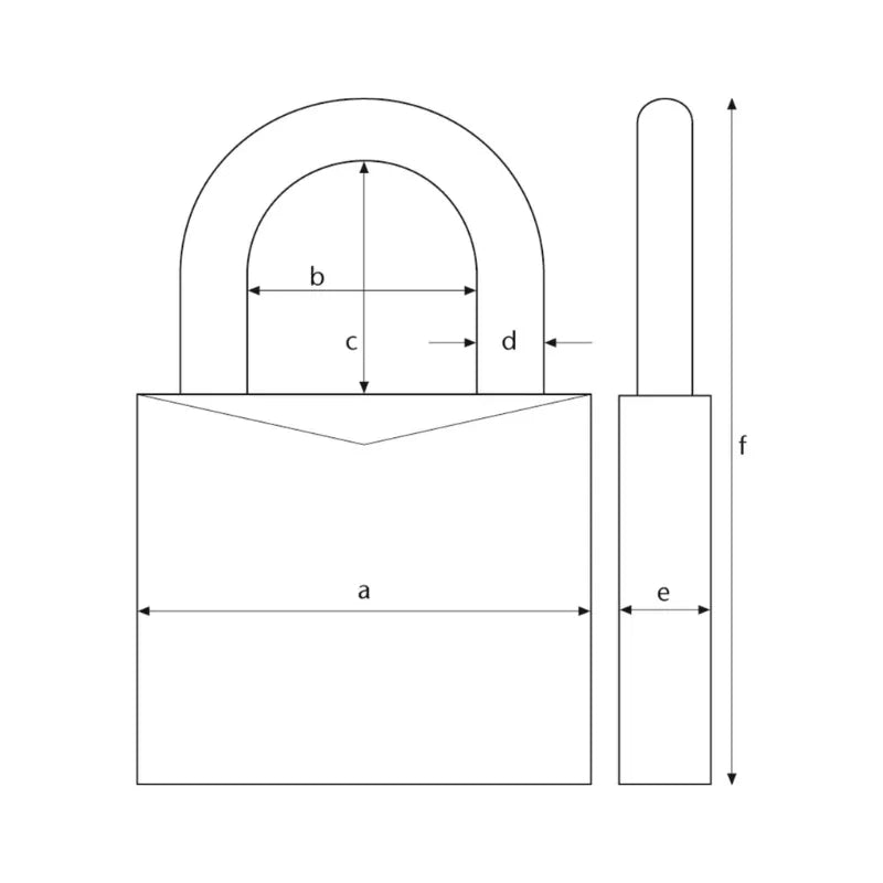 ABUS 160/40 High-Gloss Chrome Combination Padlock (Blister Pack)