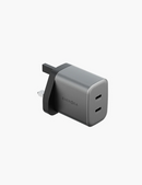 Energea AmpCharge GaN45 UK | 45W Wall Charger - Gunmetal