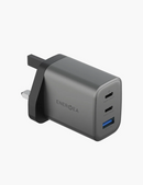 Energea AmpCharge GaN65 UK | 65W Wall Charger - Gunmetal