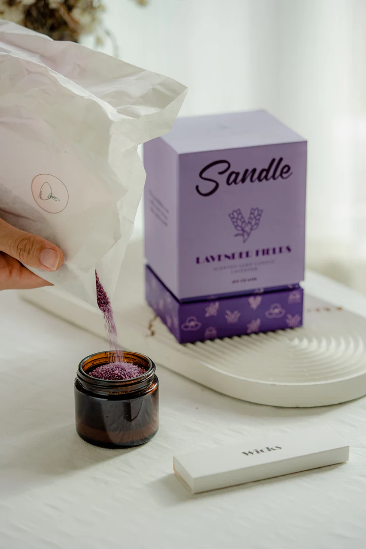 Alwis & Xavier Lavender Fields Sand Candle