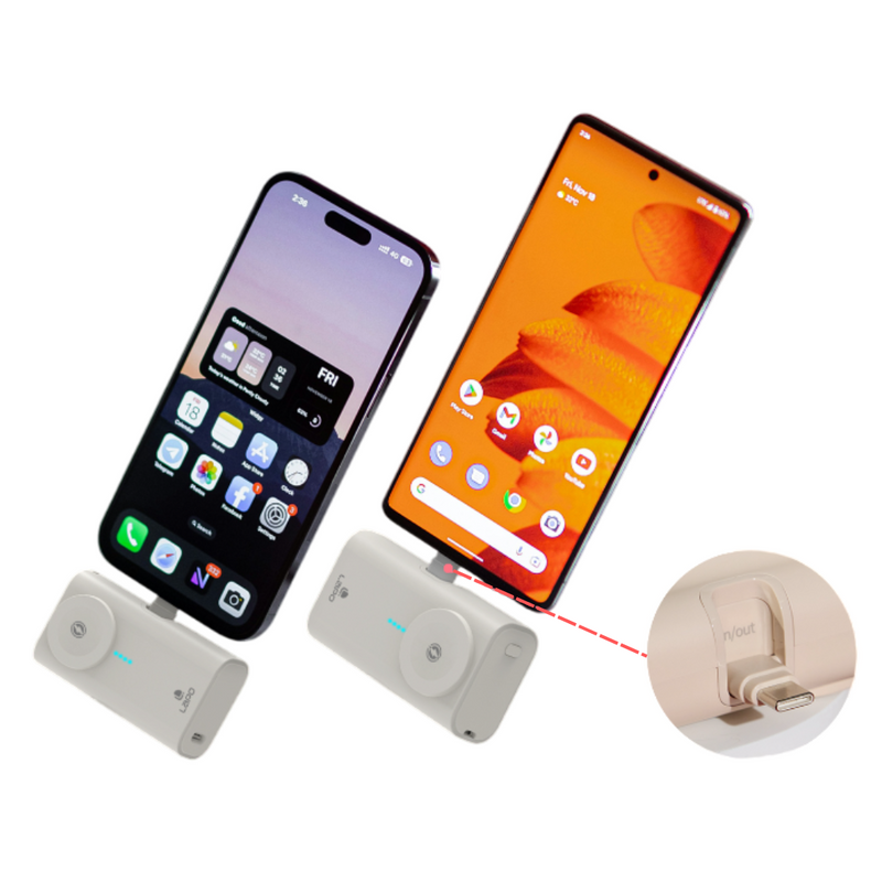 LaPO 5,000mAH Fast Charging Pocket Power Bank 2 Type-C