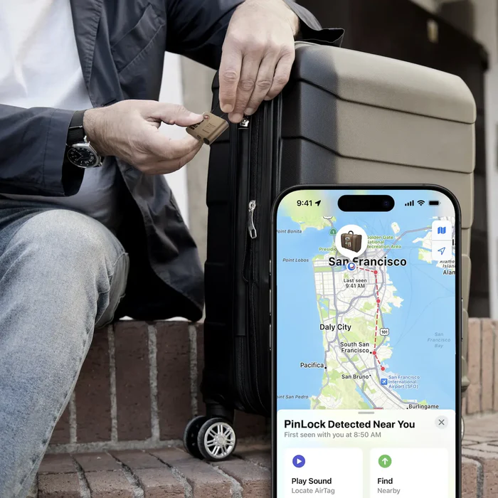 Momax PinLock | TSA Padlock Find My Locator