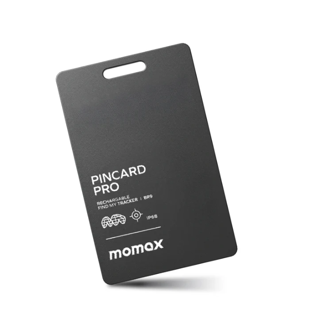Momax PinCard Pro | Rechargeable Find My Tracker