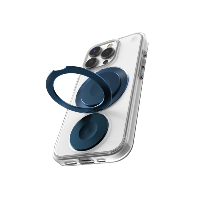 (Markdown) STM Goods Roll Spin Magsafe Case for iPhone 16 Series - Clear/ Blue
