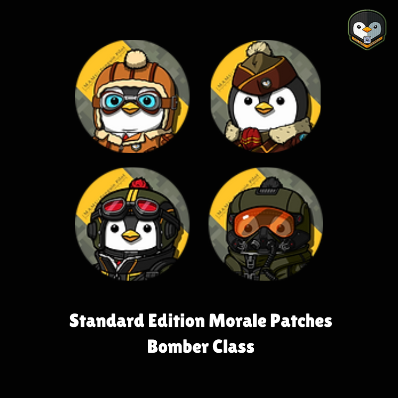|M.A.M.U| Penguin Standard Edition Morale Patches - Bomber Class