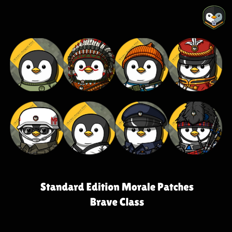 |M.A.M.U| Penguin Standard Edition Morale Patches - Brave Class