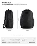 (PRE-ORDER) Ctactical CT21 LITE BACKPACK - ROBIC®RIPSTOP 420D - BLACK