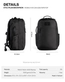 (PRE-ORDER) Ctactical CT21 PLUS BACKPACK - ROBIC® RIPSTIOP 420D - BLACK