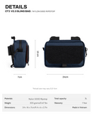 Ctactical CT3 V2.0 EDC Sling Bag | Nylon 500D Ripstop