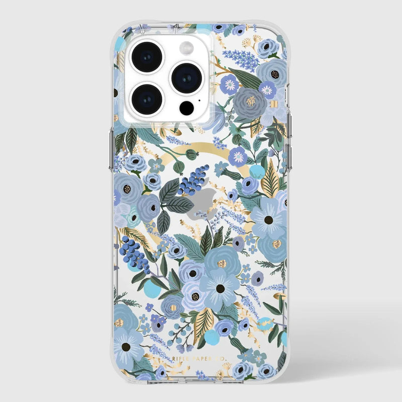 Casemate Rifle Paper Co. Garden Party Blue with MagSafe Case For IPhone 15 Series