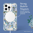 (Markdown) Casemate Rifle Paper Co. Garden Party Blue with MagSafe Case For IPhone 15 Series