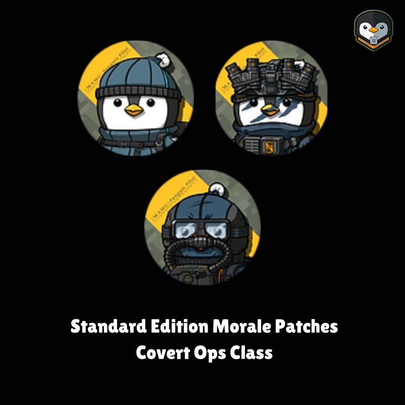 |M.A.M.U| Penguin Standard Edition Morale Patches - Covert Ops Class