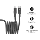 Momax Mag.Link | Magnetic USB-C to 2 USB-Cs Cable 100W 2m