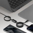 Momax Mag.Link | Magnetic USB-C to 2 USB-Cs Cable 100W 2m