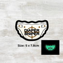 The Meniacc Diaper Sniper PVC Velcro Patch