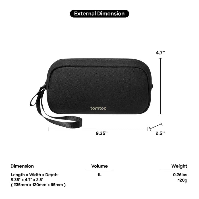 Tomtoc Light T12 Electronic Accessories Pouch 1L